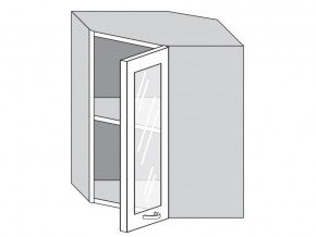 1.60.3у Шкаф настенный (h=720) угловой на 600мм со стекл. дверцей в Нязепетровске - nyazepetrovsk.magazin-mebel74.ru | фото