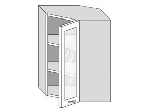 19.60.3у Шкаф настенный (h=913) угловой на 600мм со стекл. дверцей в Нязепетровске - nyazepetrovsk.magazin-mebel74.ru | фото
