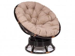 Кресло-качалка Papasan w 23/01 B с подушкой Antique brown, экошерсть Коричневый в Нязепетровске - nyazepetrovsk.magazin-mebel74.ru | фото