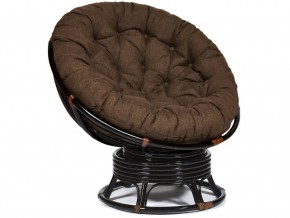 Кресло-качалка Papasan w 23/01 B с подушкой Antique brown, ткань Коричневый в Нязепетровске - nyazepetrovsk.magazin-mebel74.ru | фото