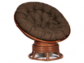 Кресло-качалка Papasan w 23/01 B с подушкой Pecan, ткань Коричневый в Нязепетровске - nyazepetrovsk.magazin-mebel74.ru | фото