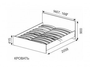 Кровать 1600х2000 ортопедическое основание в Нязепетровске - nyazepetrovsk.magazin-mebel74.ru | фото