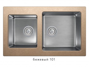 Мойка комбинированная Tolero twist TTS-840 Бежевый 101 в Нязепетровске - nyazepetrovsk.magazin-mebel74.ru | фото