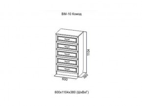 ВМ-10 Комод в Нязепетровске - nyazepetrovsk.magazin-mebel74.ru | фото